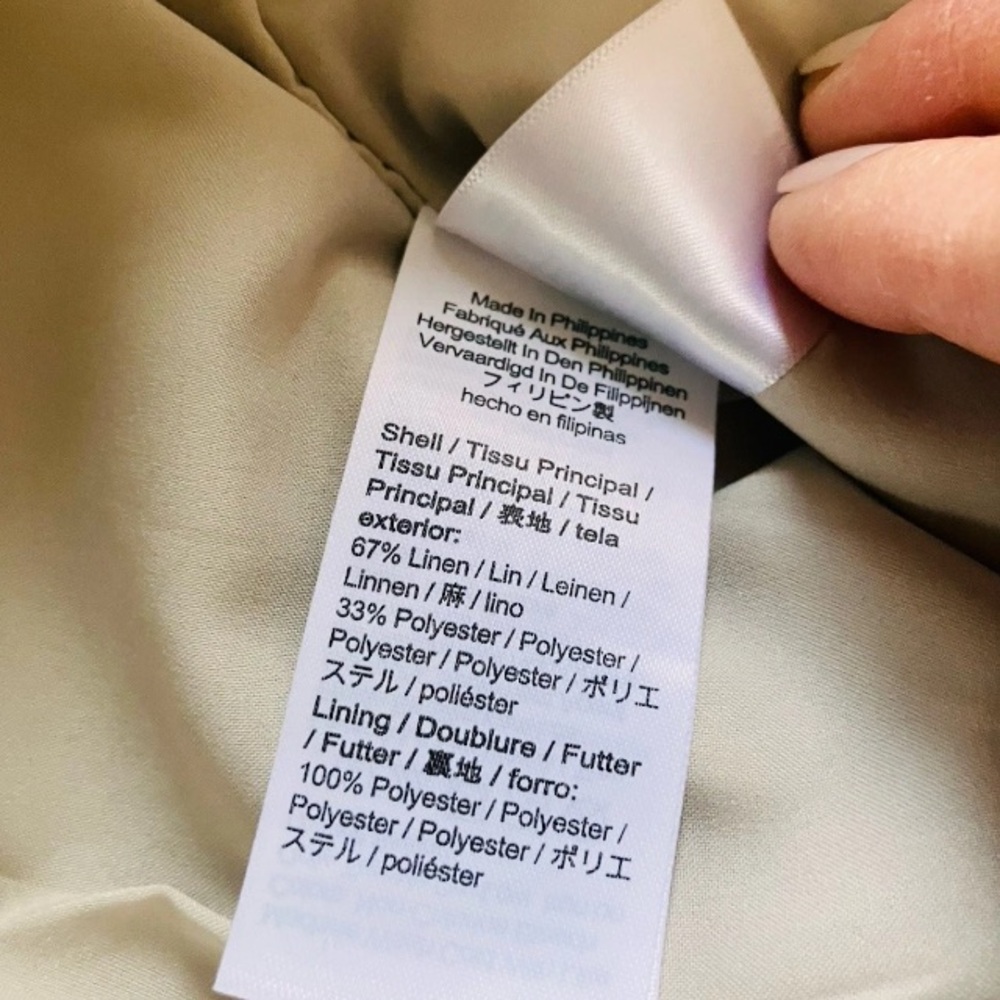 J. Crew Hayden Tan Linen Blend Kickout Crop Flare Pant size 2 - Picture 8 of 9
